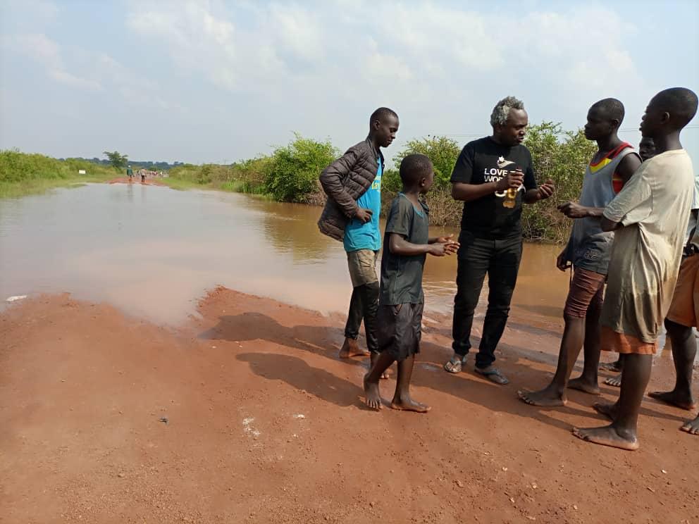 Henry Katabazi doing community work